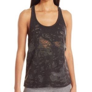ALO YOGA PURE TANK SIZE L CHARCOAL DISTRESSED NWT